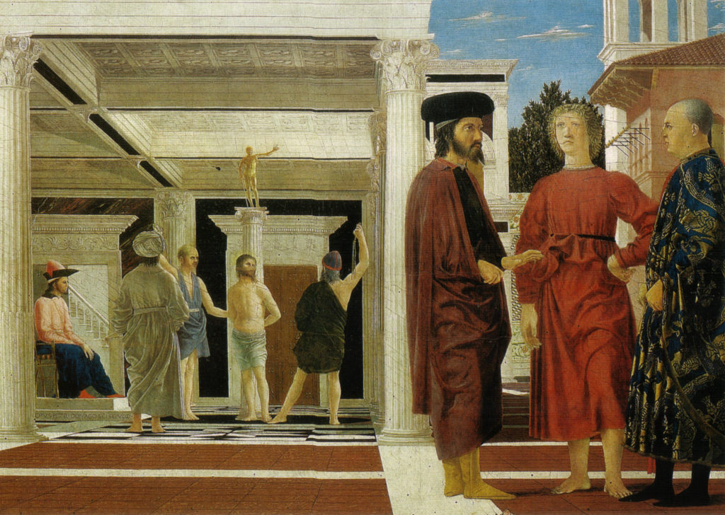 Flagellazione di Cristo, Piero della Francesca (fonte Wikipedia)